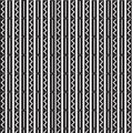 Black square with white zigzag line and straight line pattern ba