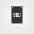 Black ssd with shadow