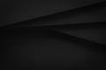 Black stack paper material layer background 3d render Royalty Free Stock Photo