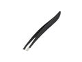 Black stainless steel tweezers isolated on white background.Clipping path Royalty Free Stock Photo