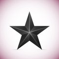 Black Star on white background Vector