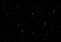 Black Starry Sky. Dark night sky. Infinity space with shiny stars. Mystery dark Universe. Vector background