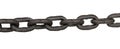 Black steel chain isolated white background Royalty Free Stock Photo