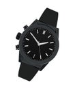 Black steel watch isolated Royalty Free Stock Photo