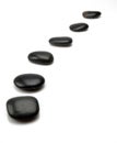 Black stepping stones Royalty Free Stock Photo