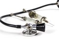 Black Stethoscope and Syringe