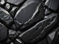 Black Stone Background, Stacked Stones Royalty Free Stock Photo