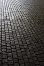 Black stone footpath Royalty Free Stock Photo