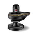 Black stone Lord Shiva Lingam Royalty Free Stock Photo