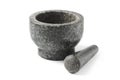 Black stone mortar Royalty Free Stock Photo