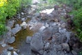 Black stone river Royalty Free Stock Photo