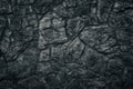 Black stone wall texture as sinister Gothic background