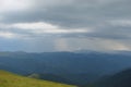 Ukrainian Carpathian Mountains. Mountain range Borzhava near the village Volovets Zakarpattya region. Ukraine. Royalty Free Stock Photo