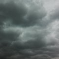 Black stormy clouds