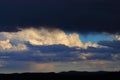 Black and stormy clouds Royalty Free Stock Photo