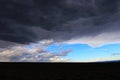 Black and stormy clouds Royalty Free Stock Photo