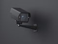 Black street camera. 3d rendering Royalty Free Stock Photo