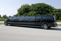 Black Stretch limousine Royalty Free Stock Photo