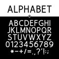 Black Strict Alphabet