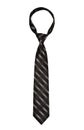 Black striped necktie Royalty Free Stock Photo