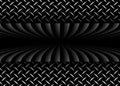 Black striped pattern background, 3d lines design with diamond plate texture pattern, Royalty Free Stock Photo