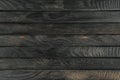 Black striped planking. Wooden plank wall background for design and decoration. Empty space. Place for text. Old Royalty Free Stock Photo