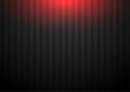 Black striped wall with red neon illumination abstract background