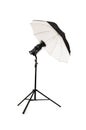 Black studio umbrella Royalty Free Stock Photo