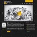 Black stylish website template