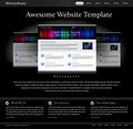 Black stylish website template