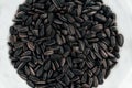 Black sunflower seeds texture background Royalty Free Stock Photo