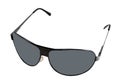 Black sunglasses with gray glasses.