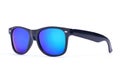 Black sunglasses with Multicolor Mirror Lens Royalty Free Stock Photo