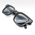 Black Sunglasses over white background Royalty Free Stock Photo