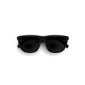 Black sunglasses, top view. Stylish sunglasses realistic 3D glasses isolated on a white Royalty Free Stock Photo