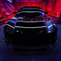 Black Super Sports Car Concept Art Royalty Free Stock Photo