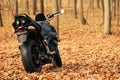 Black Suzuki GSR600 motorcycle in nature.