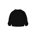 Black sweater front view mockup template