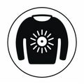 Minimalistic Sweater Icon In Darkroom Style