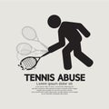 Black Symbol Graphic Tennis Abuse Royalty Free Stock Photo