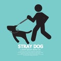 Black Symbol Stray Dog Vector