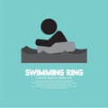 Black Symbol Swimming Ring.