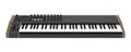 Black synthesizer isolated on white