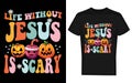 Life is Scary Without Jesus - Christian Faith Halloween Royalty Free Stock Photo