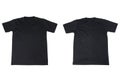 Black T-Shirt Isolated on White Royalty Free Stock Photo