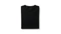 A black t-shirt on a white background (ai generated) Royalty Free Stock Photo