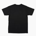 Black t-shirt template back view isolated on white background. Royalty Free Stock Photo