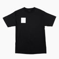 Black t-shirt template front view isolated on white background. black t-shirt mock up for print. Royalty Free Stock Photo