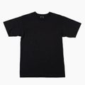 Black t-shirt template front view isolated on white background. Royalty Free Stock Photo