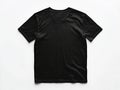 A black t-shirt on a white background Royalty Free Stock Photo